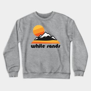 Retro White Sands ))(( Tourist Souvenir National Park Design Crewneck Sweatshirt